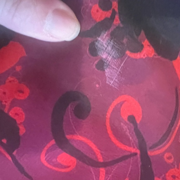 Chic Long Sleeve Floral Dress in Red and Black - Picture 9 of 16